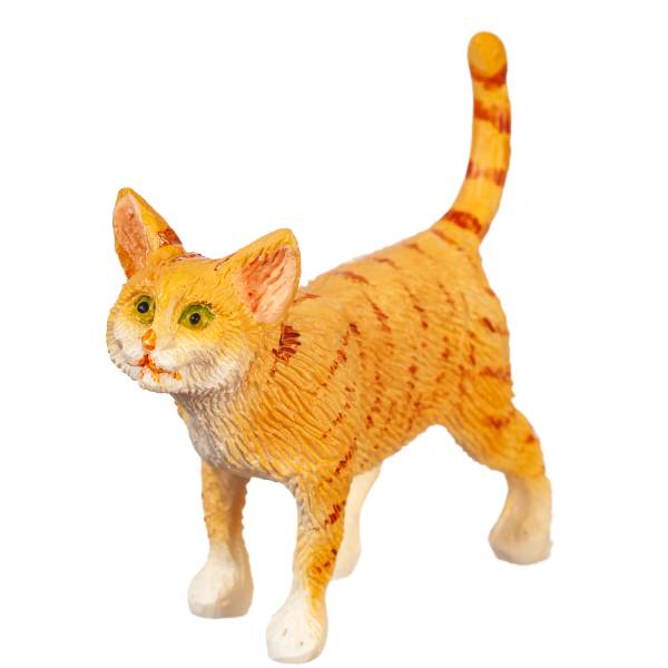 Dollhouse Miniature Standing Orange Cat