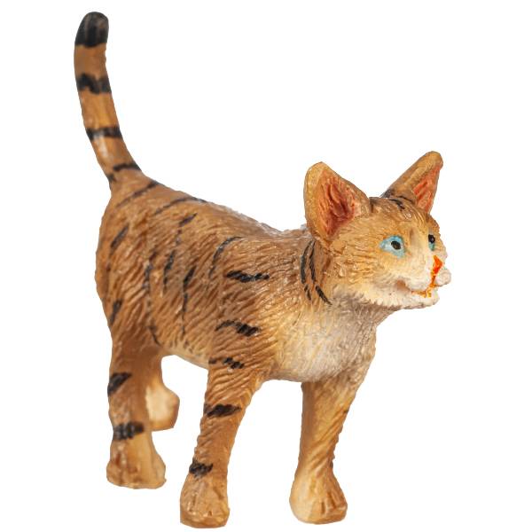 Dollhouse Miniature Standing Tabby Cat