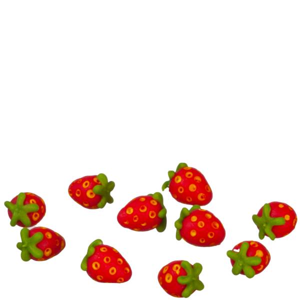 10 Dollhouse Miniature Strawberries