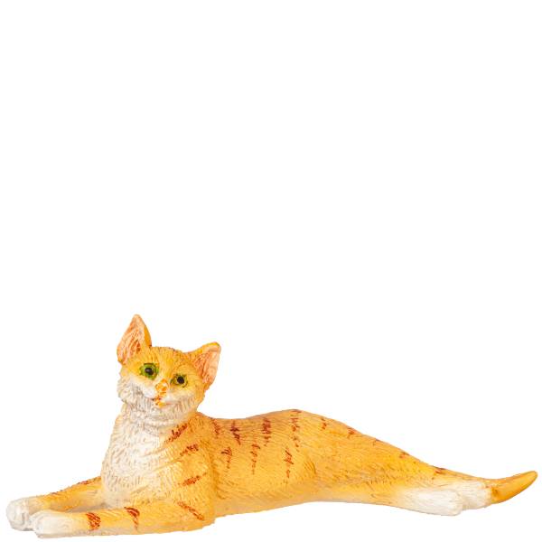 Dollhouse Miniature Stretched Orange Cat