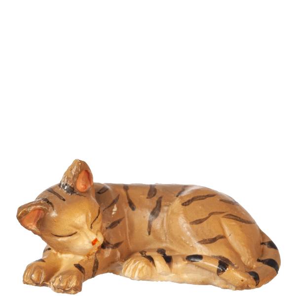 Dollhouse Miniature Sleeping Tabby Cat