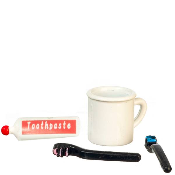 Dollhouse Miniature Toothbrush Set