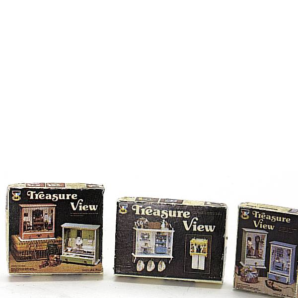 3 Dollhouse Miniature Treasure View Kits