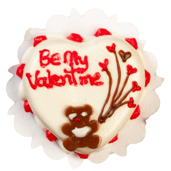 Dollhouse Miniature "Be My Valentine" Cake