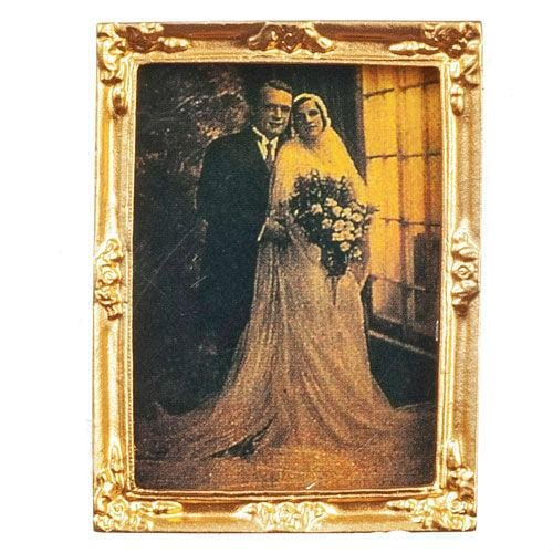 Dollhouse Miniature Wedding Portrait