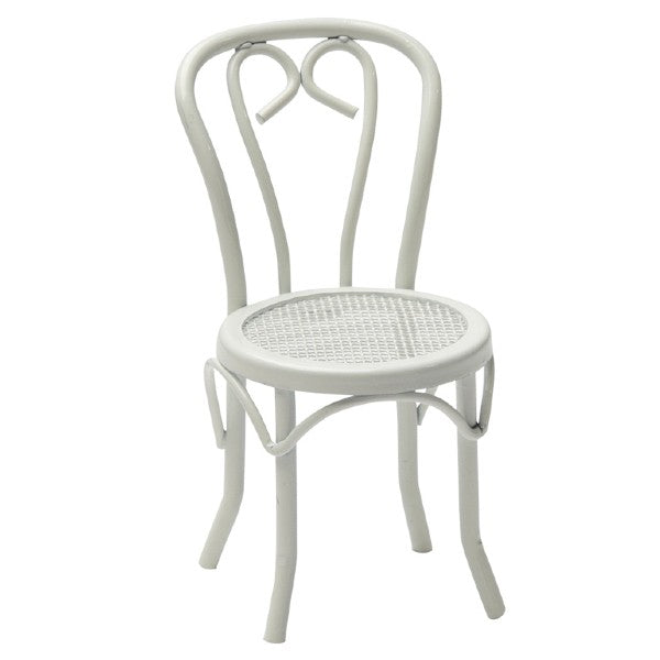 Dollhouse Miniature White Patio Chair