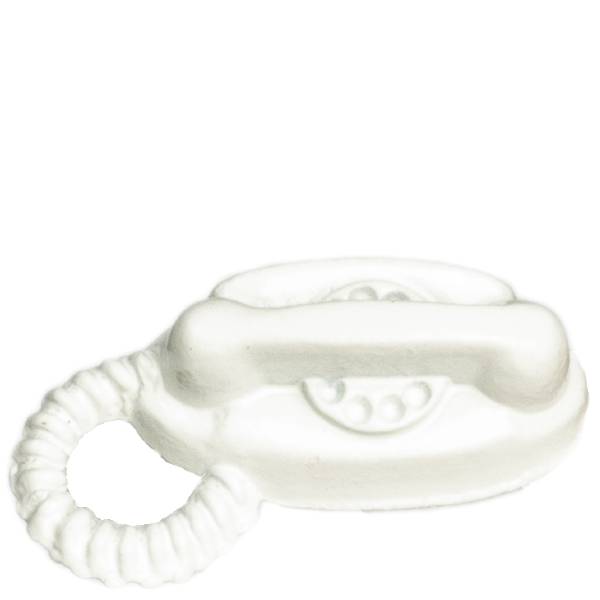 White Dollhouse Miniature Princess Phone