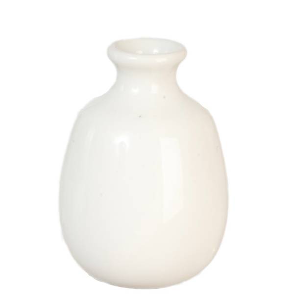 White Dollhouse Miniature Vase