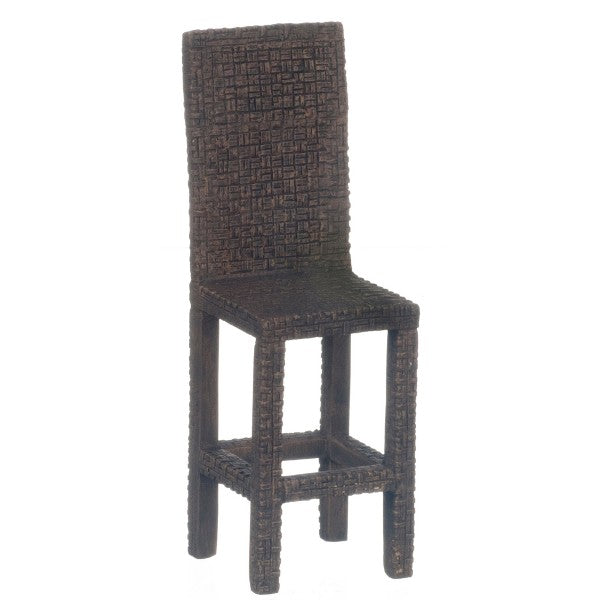 Dollhouse Miniature Wicker Bar Stool
