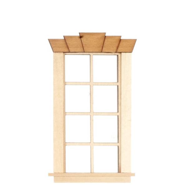 Dollhouse Miniature with Five Key Top Window