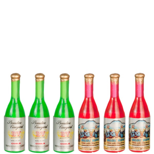 Dollhouse Miniature Wine Bottles