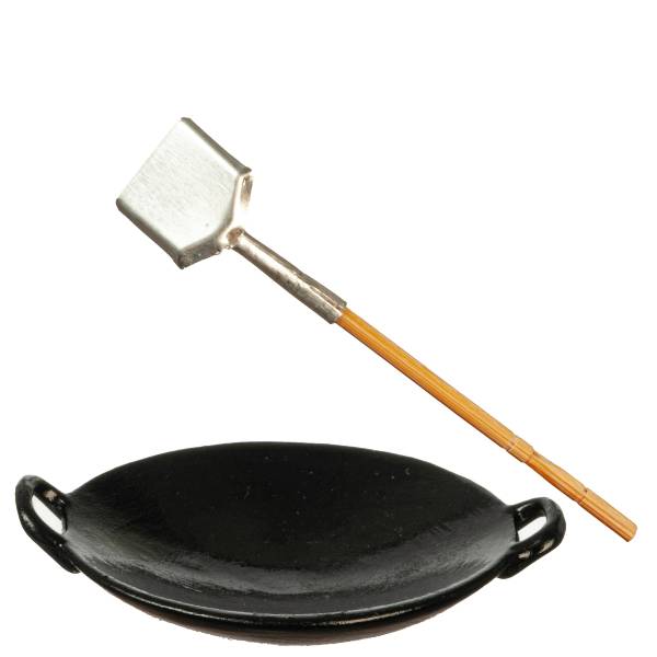 Dollhouse Miniature Wok & Spatula