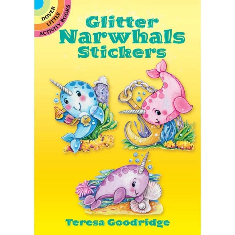 Glitter Narwhal Stickers