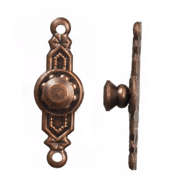 Bronze Dollhouse Miniature Colonial Door Knobs