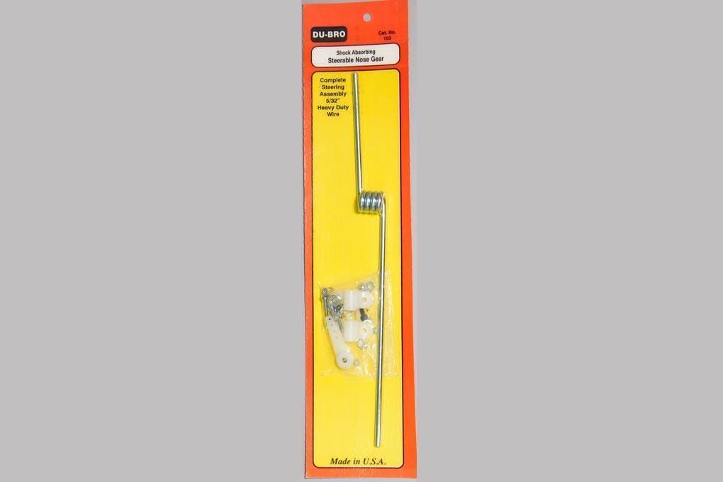 Du-Bro 4mm / 0.15" Shock Absorbing Steerable Nose Gear (Straight)