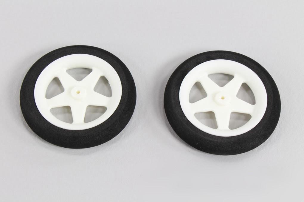 Du-Bro 63.5mm (2.5") x 10mm EVA Micro Sport Wheels for 4mm Axle (2 Pack)
