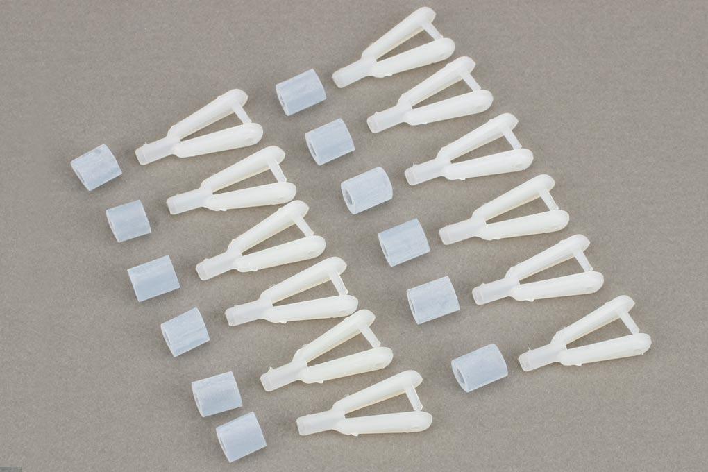 Du-Bro 2-56 Nylon Kwik-Link Standard Clevis (12 Pack)