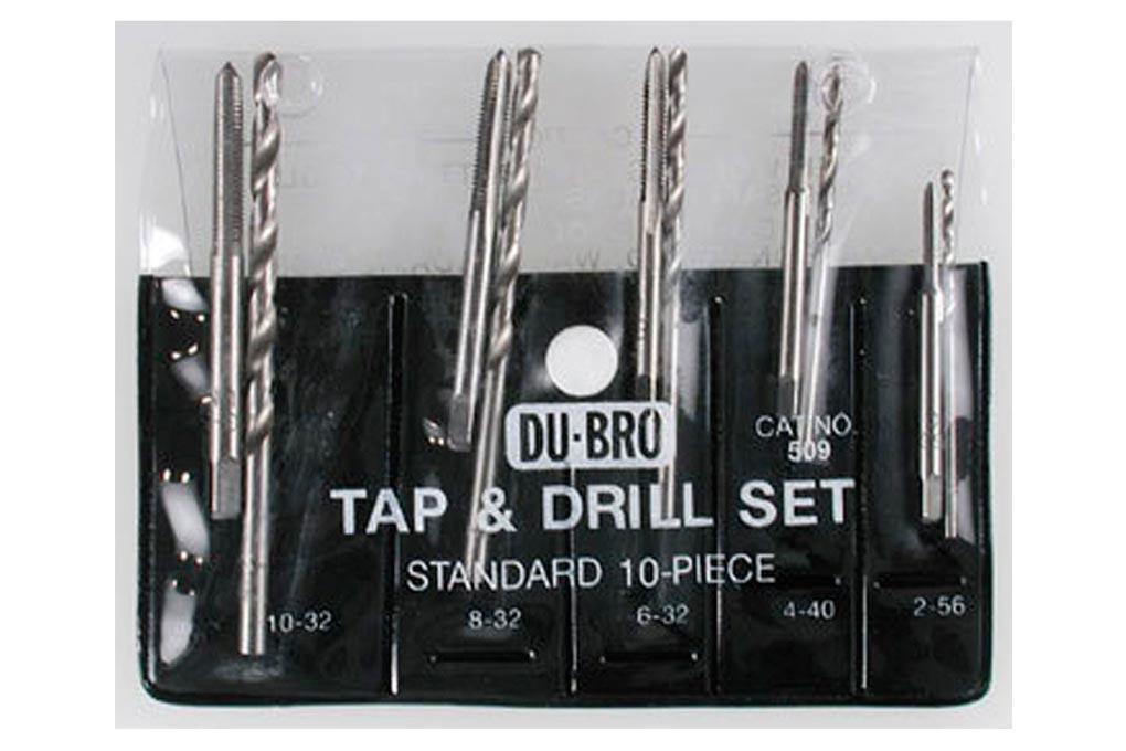 Du-Bro 10 Piece Standard Tap and Drill Set
