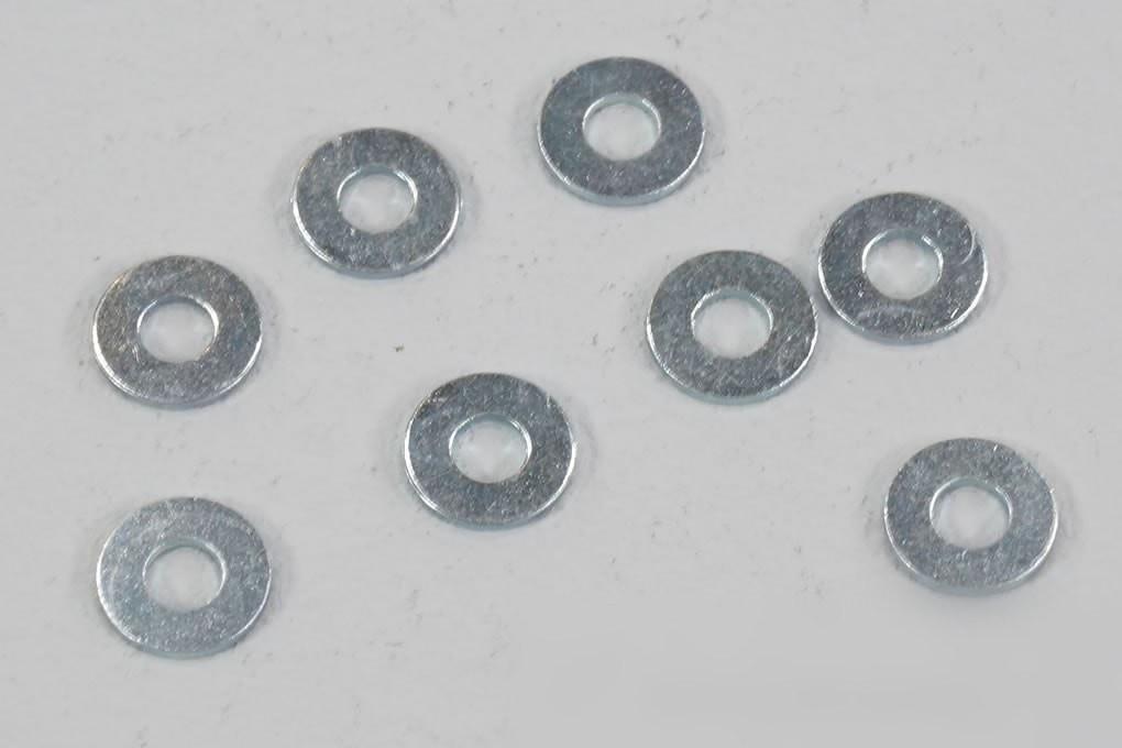 Du-Bro 2.5mm (0.10") Flat Washers (8 Pack)