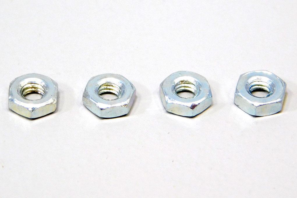 Du-Bro 2.5mm / 0.09" Hex Nuts (4 Pack)