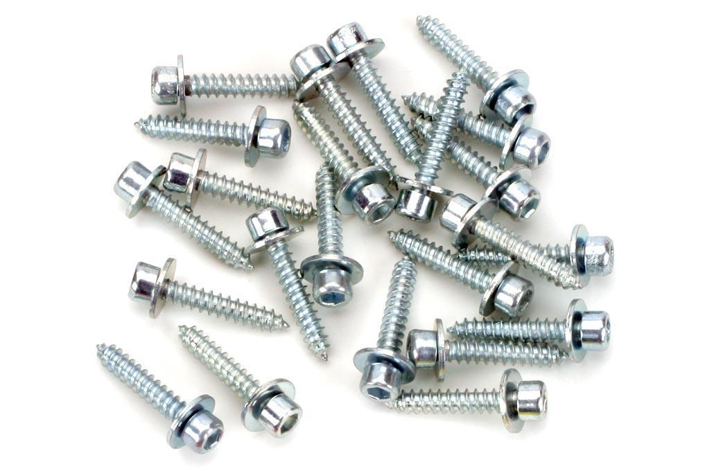Du-Bro #2 x 11.1mm / 7/16" Socket Head Servo Mounting Screws (24 Pieces)