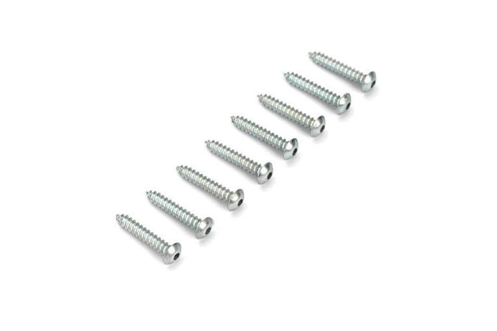 Du-Bro #2 x 12.7mm / 1/2" Button Head Sheet Metal Screws (8 Pack)