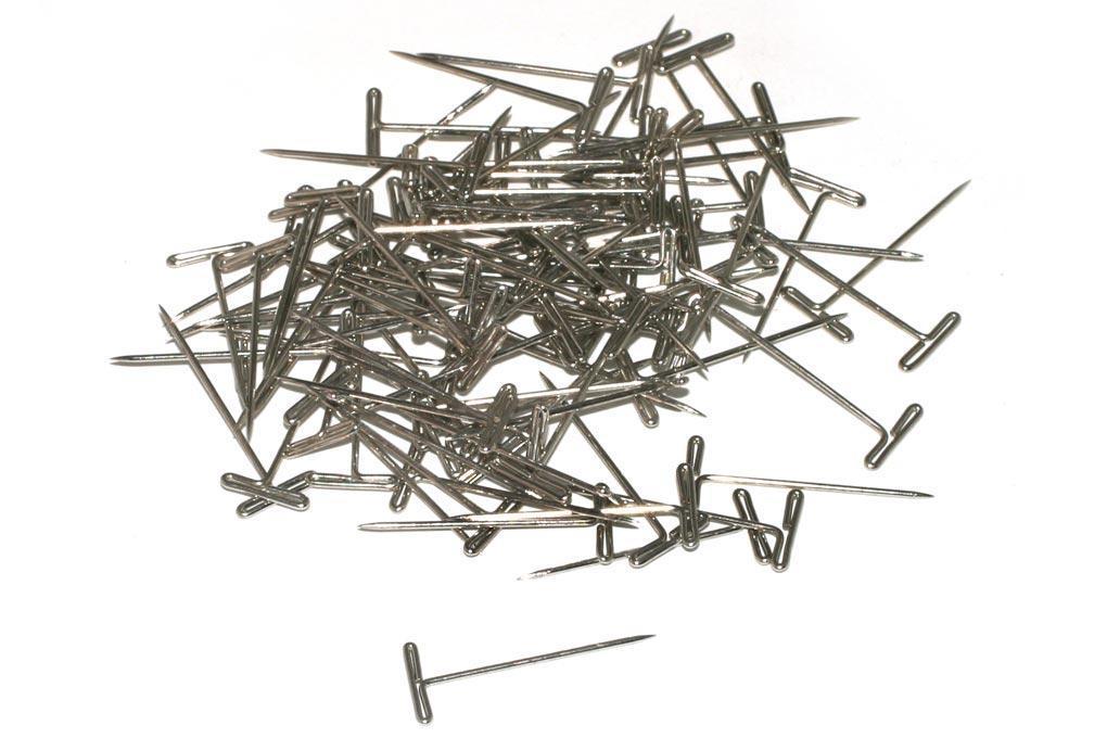 Du-Bro 25.4mm / 1" Nickel Plated T-Pins (100 Pack)