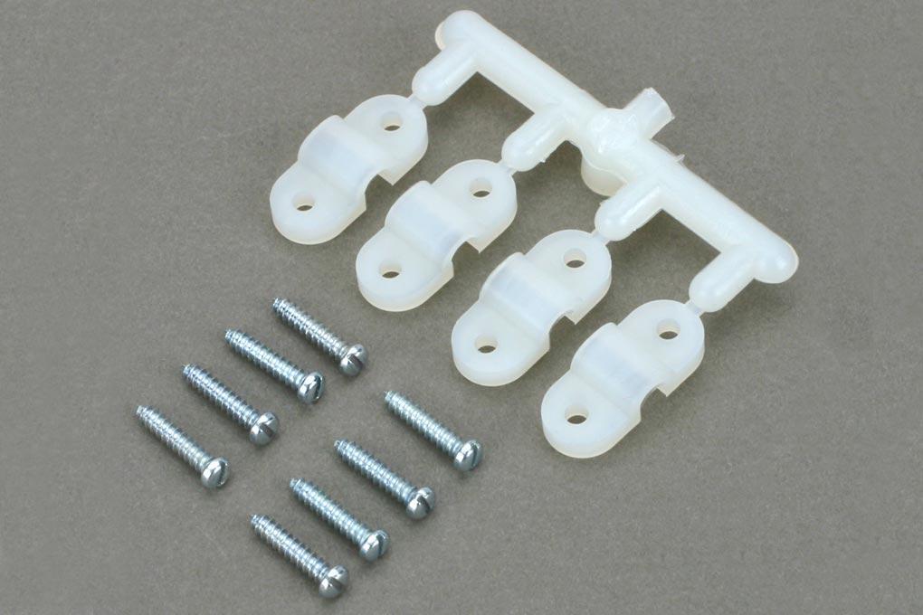 Du-Bro 3.96mm / 0.15" Nylon Landing Gear Straps (4 Pack)