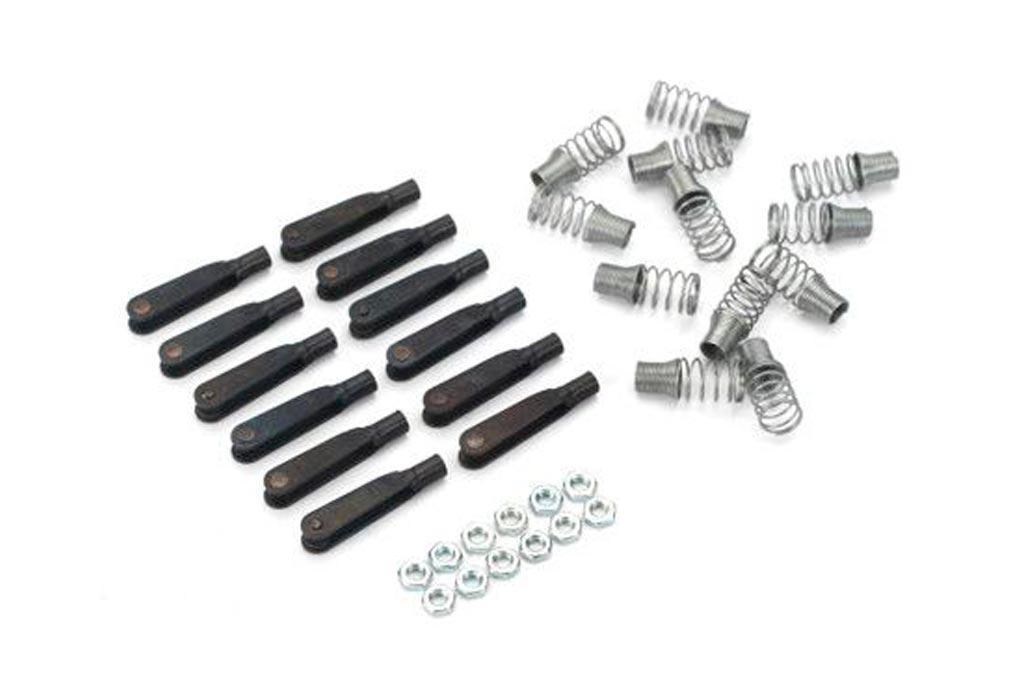 Du-Bro 4-40 Spring Steel Kwik-Links For .093 Wire (12 Pack)