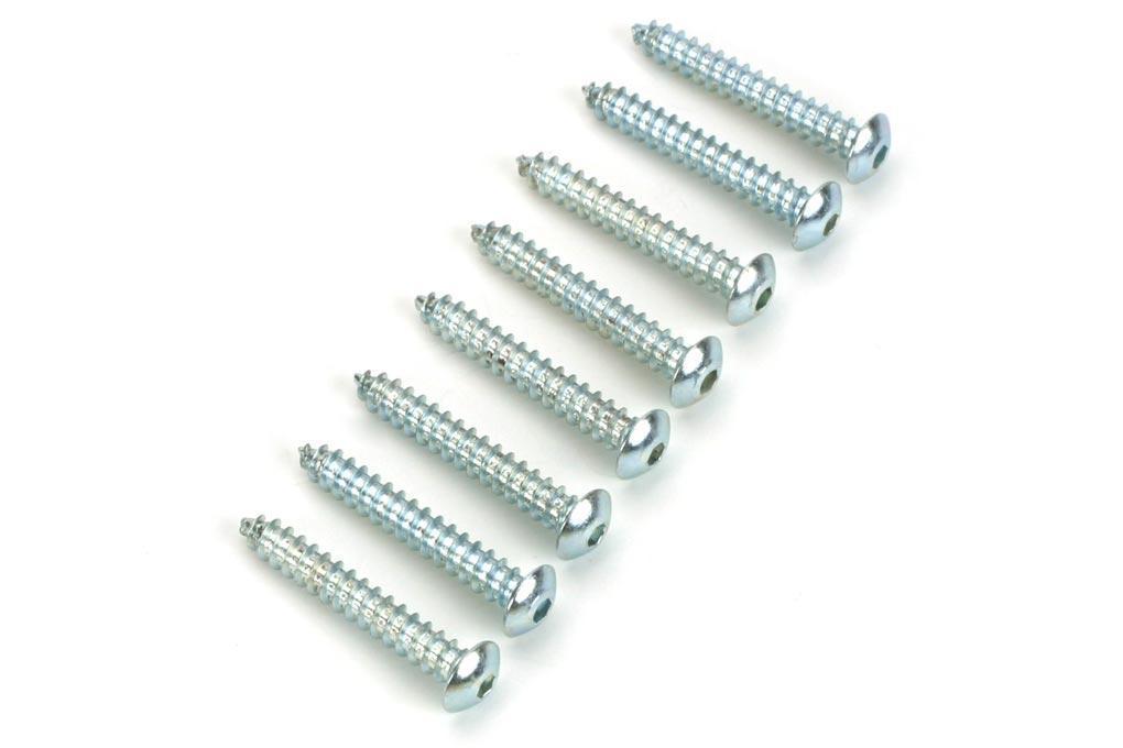 Du-Bro #4 x 19.05mm / 3/4" Button Head Sheet Metal Screws (8 Pack)