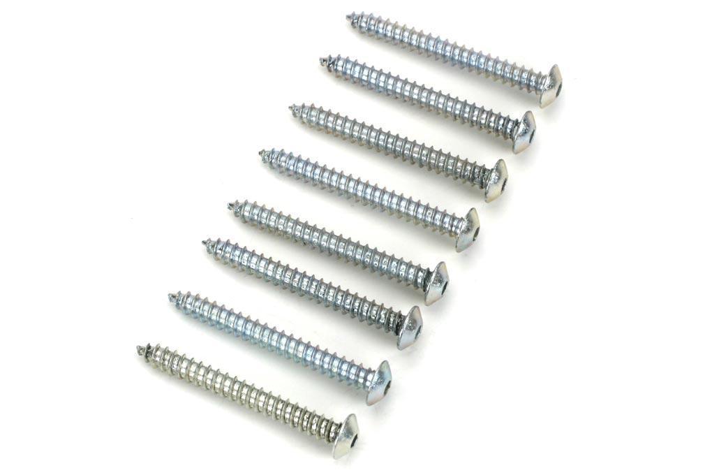 Du-Bro #4 x 25.4mm / 1" Button Head Sheet Metal Screws (8 Pack)