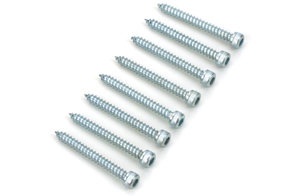Du-Bro #4 x 25.4mm / 1" Socket Head Sheet Metal Screws (8 Pack)