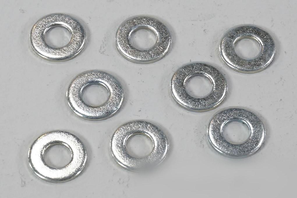 Du-Bro 4mm (0.16") Flat Washers (8 Pack)