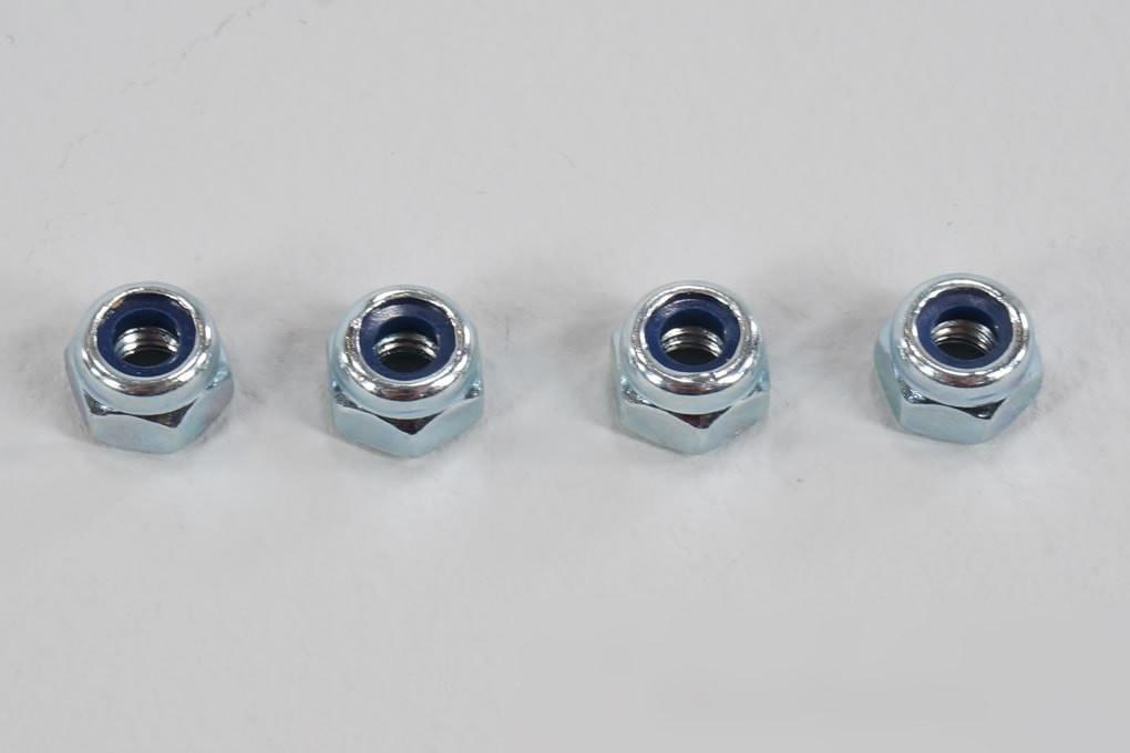 Du-Bro 4mm / 0.15" Nylon Lock Nuts (4 Pack)