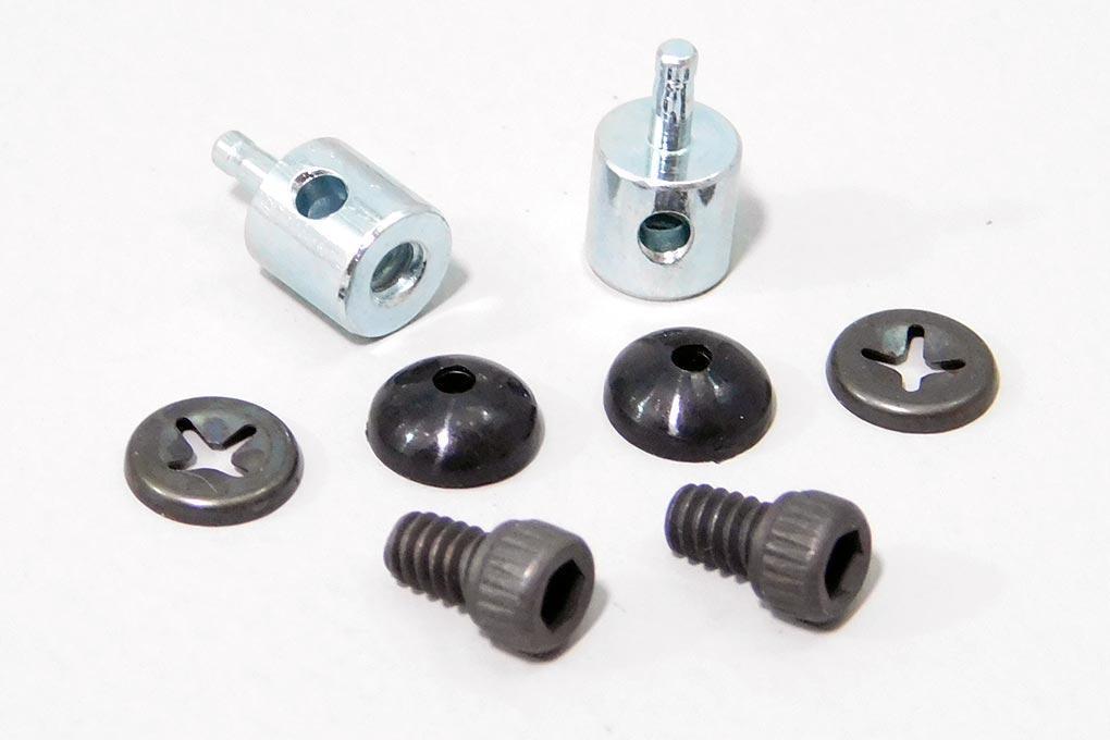 Du-Bro 5.6mm / 0.22" E/Z Connector Heavy Duty 2-56 (2 Pack)