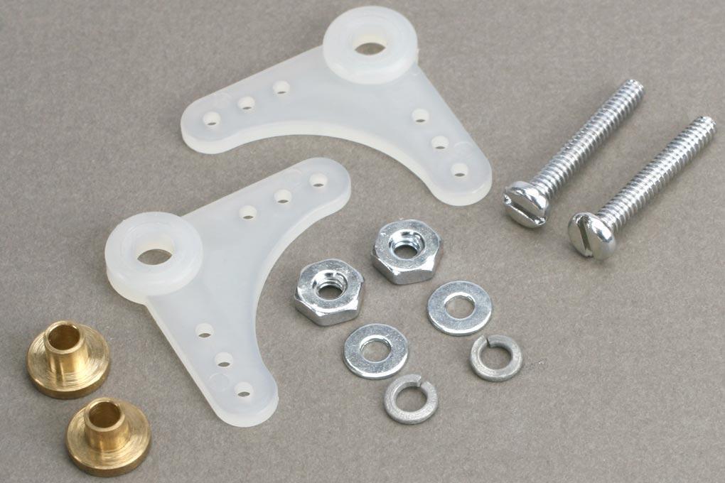 Du-Bro 90 Degree Nylon Bellcrank Assembly (2 Pack)