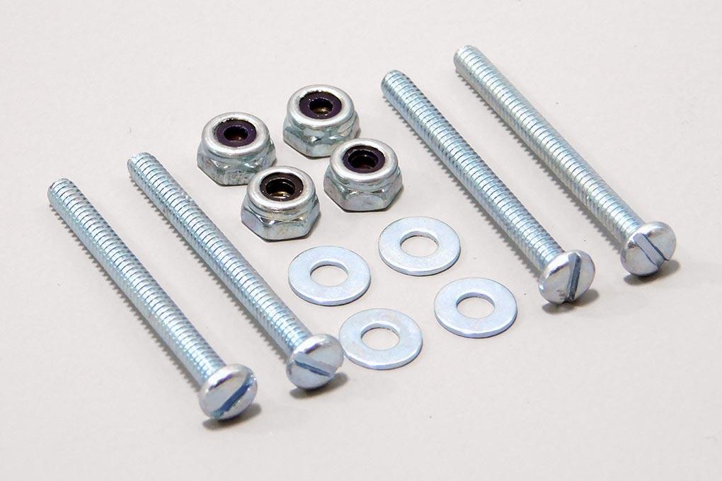 Du-Bro Bolt Sets With Lock Nuts 4-40 x 1-1/4" (4 Pack)