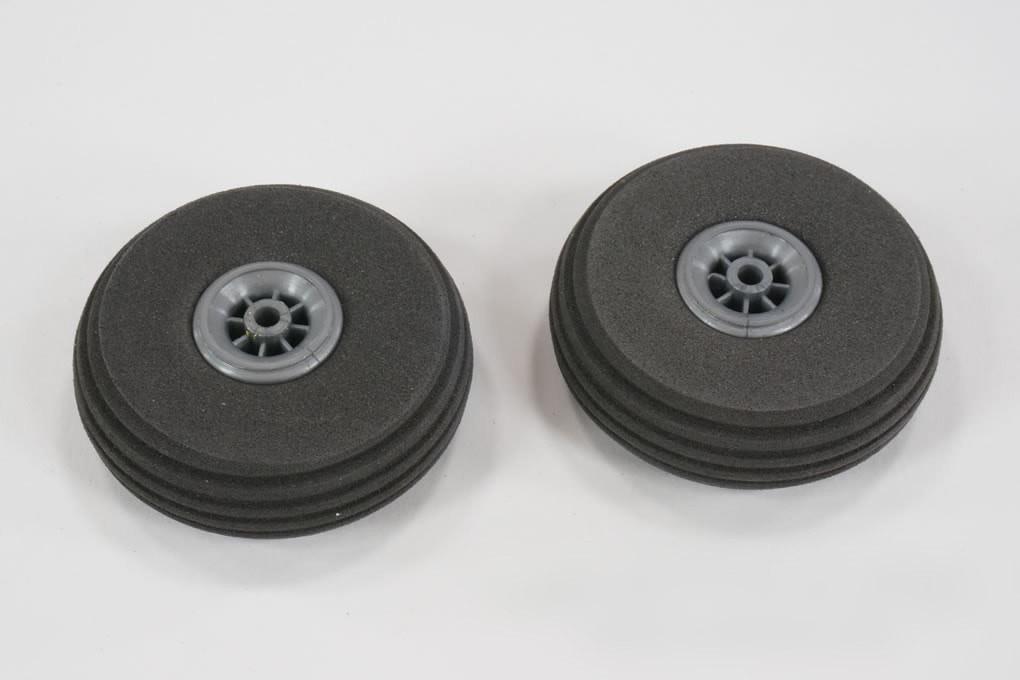 Du-Bro 50mm (2") x 17.5mm Super Lite Treaded EVA Wheels for 3mm Axle (2 Pack)