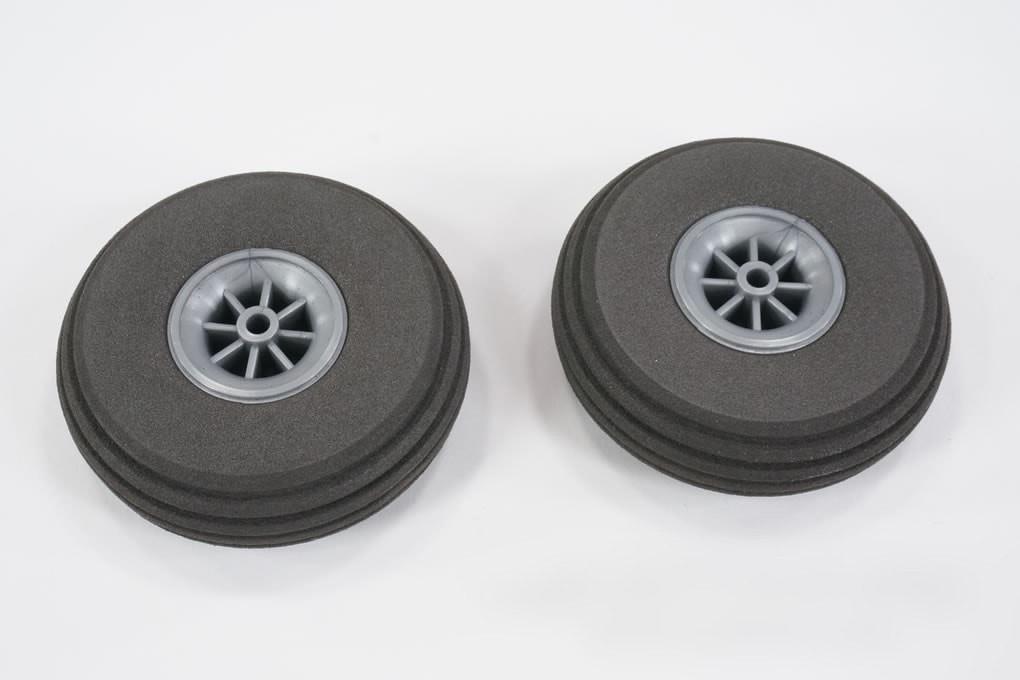 Du-Bro 69.8mm (2.75") x 23mm EVA Super Lite Wheels for 4mm Axle (2 Pack)