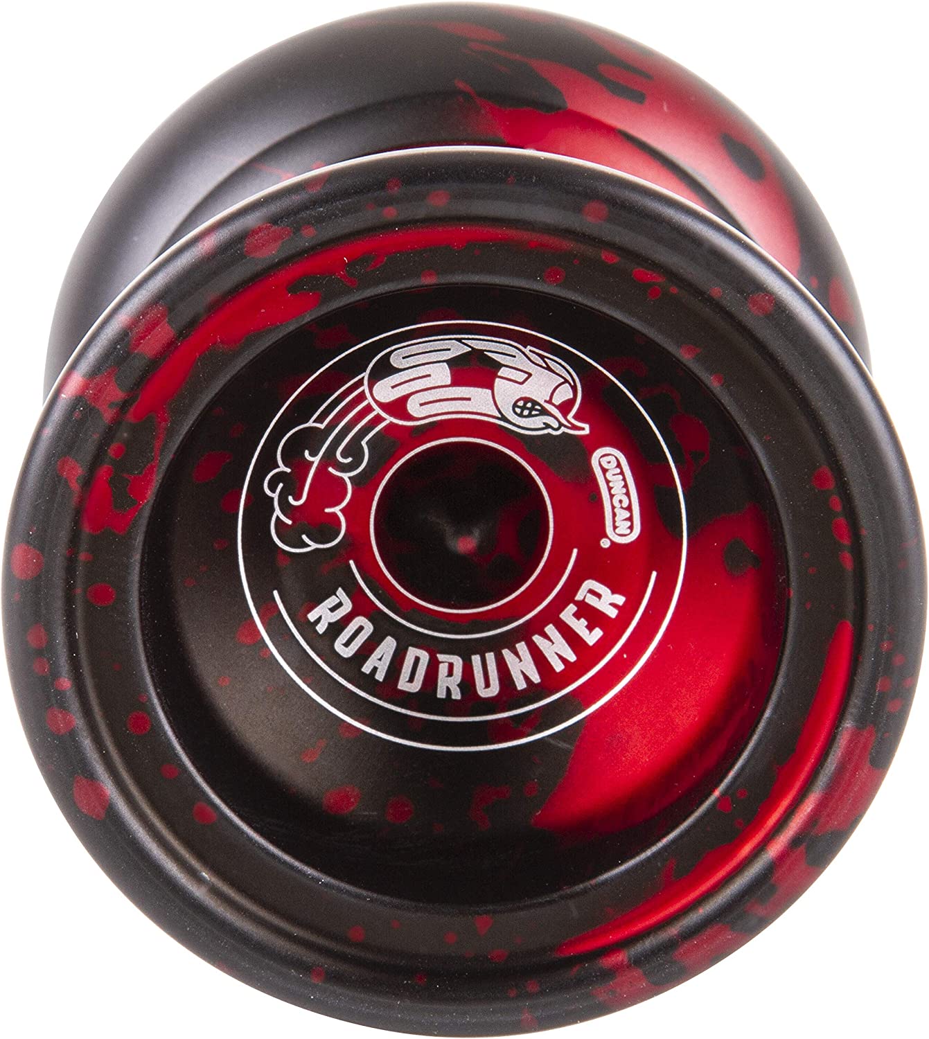 Duncan "RoadRunner" Yo-Yo / Black with Red Splash