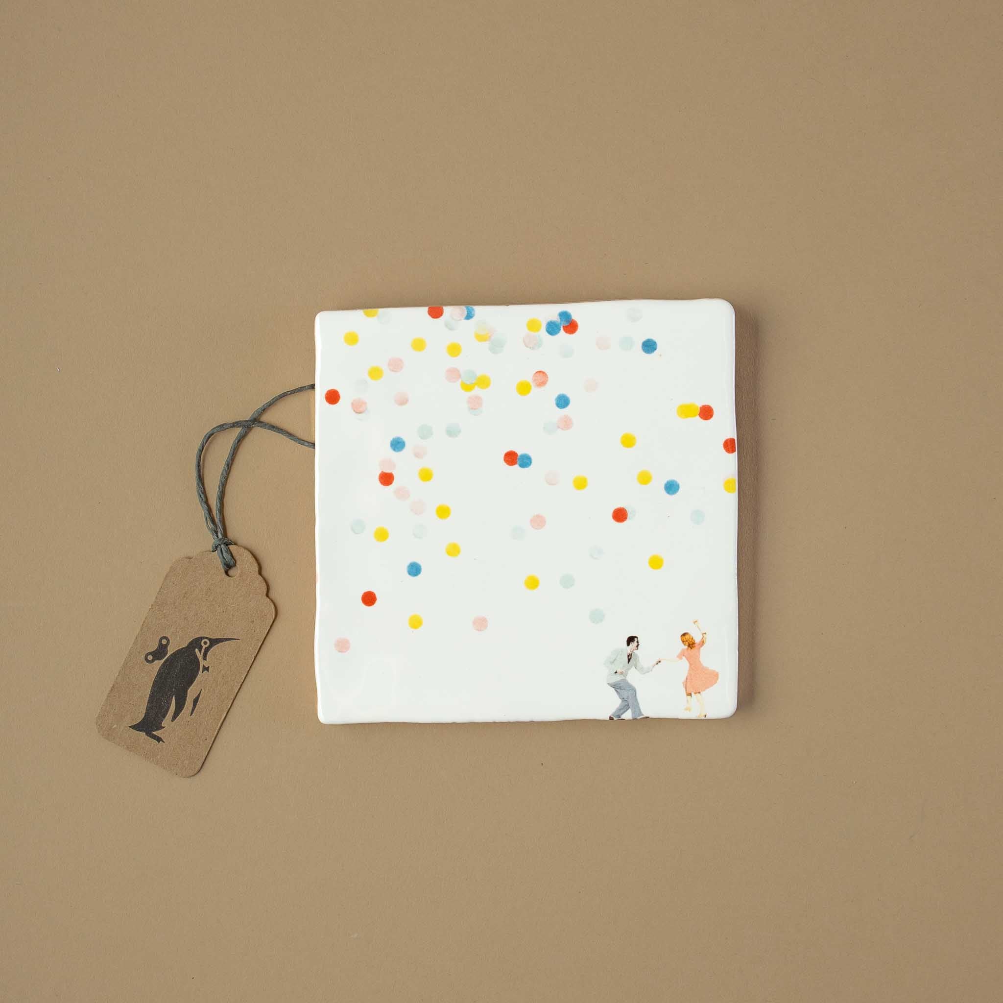 Dutch Ceramic Story Tile | Feast of Love