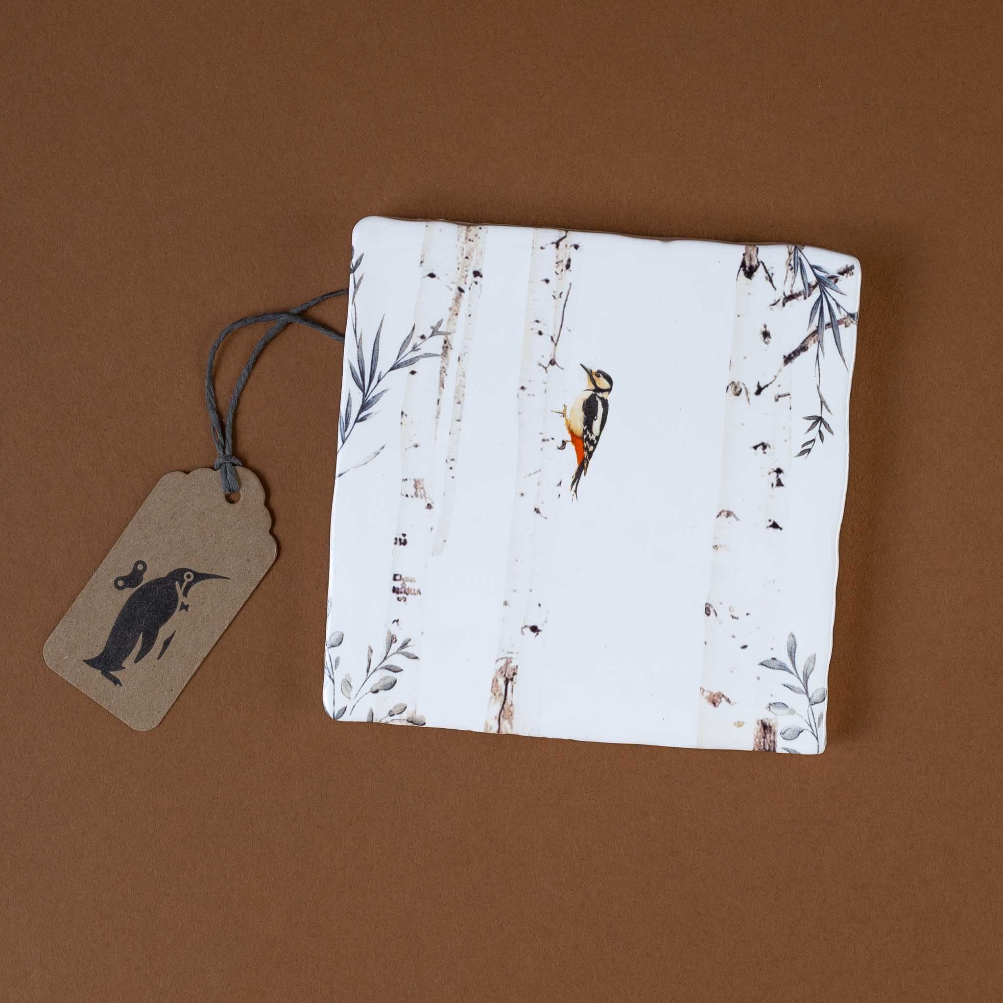 Dutch Ceramic Story Tile | Up in the Trees
