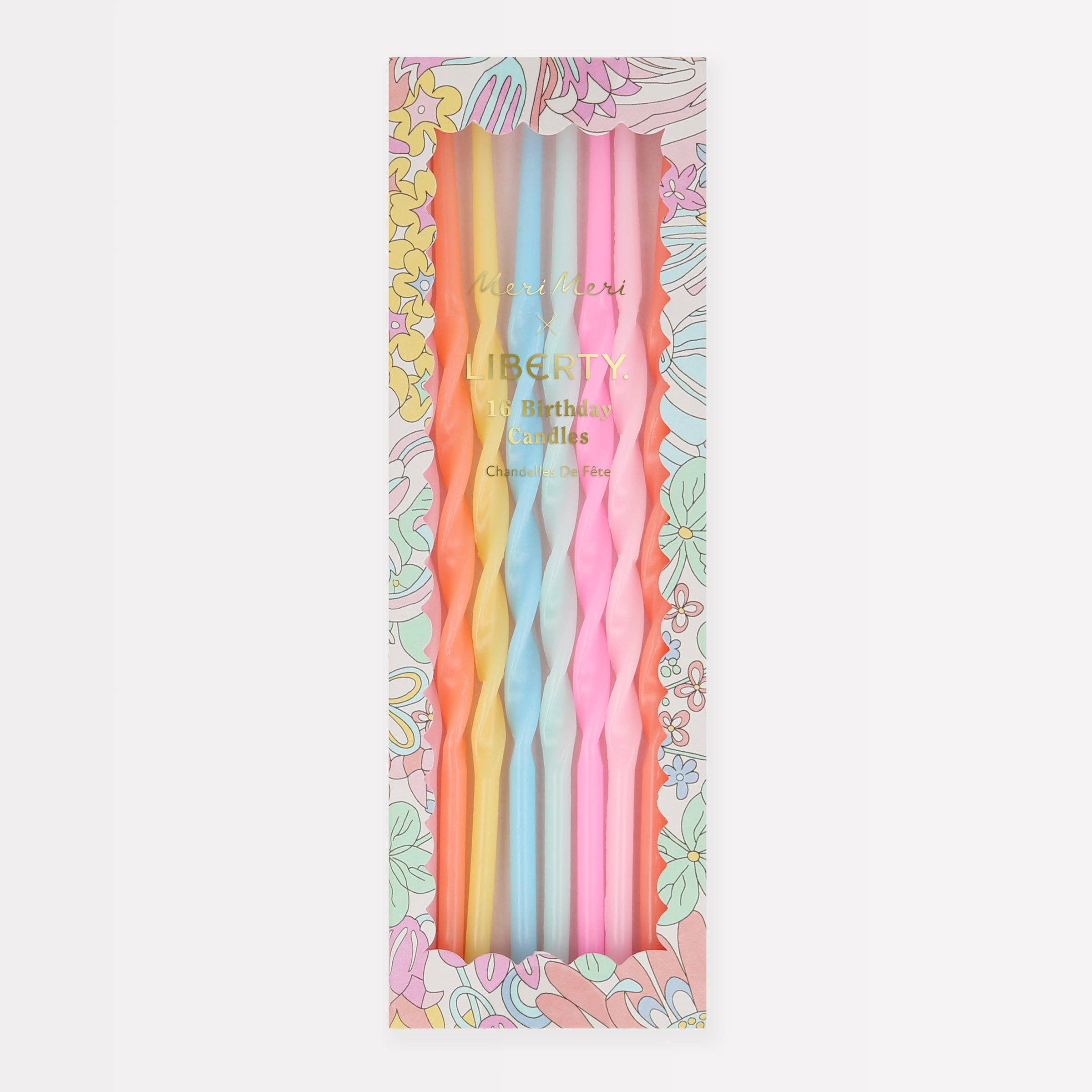 *NEW* Meri Meri x Liberty Rainbow Garden Party Candles