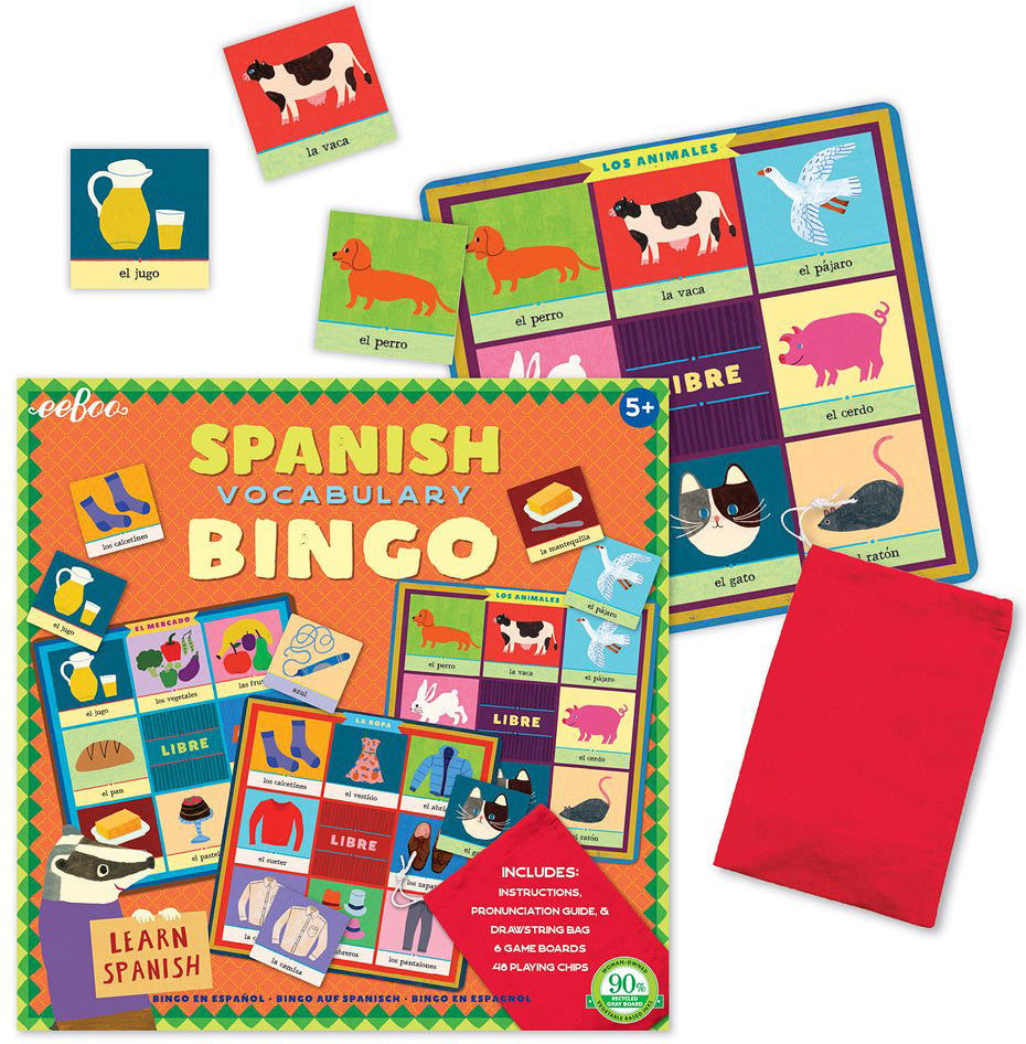 Spanish Vocabulary Bingo
