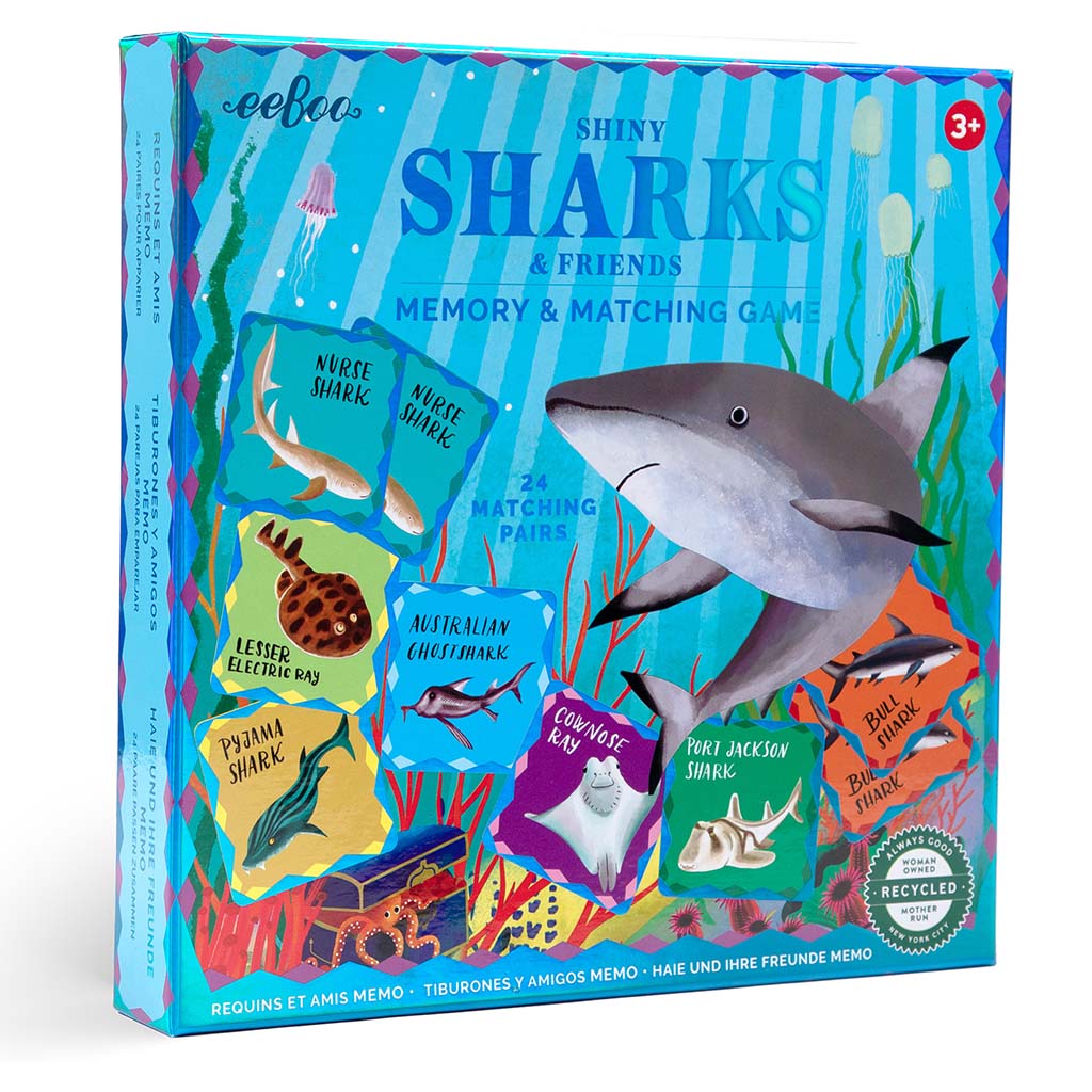 Sharks & Friends Shiny Memory Matching Game