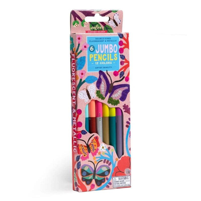 Butterflies 6 Double Sided Color Pencils