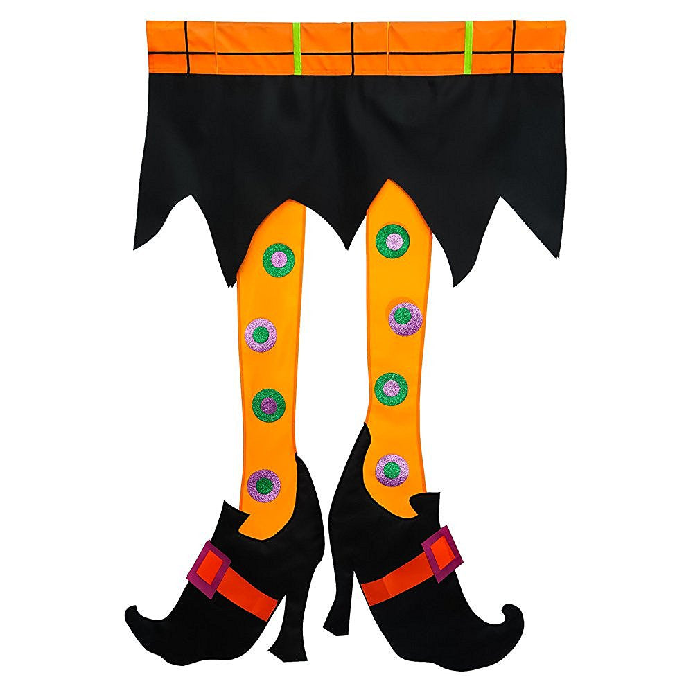 "3D Halloween Witches Legs" Flag