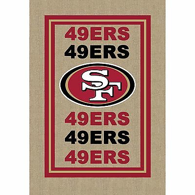 NFL "San Francisco 49ers" Burlap Flag