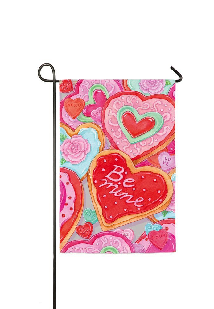 "Be Mine Heart" Valentine's Day Garden Flag