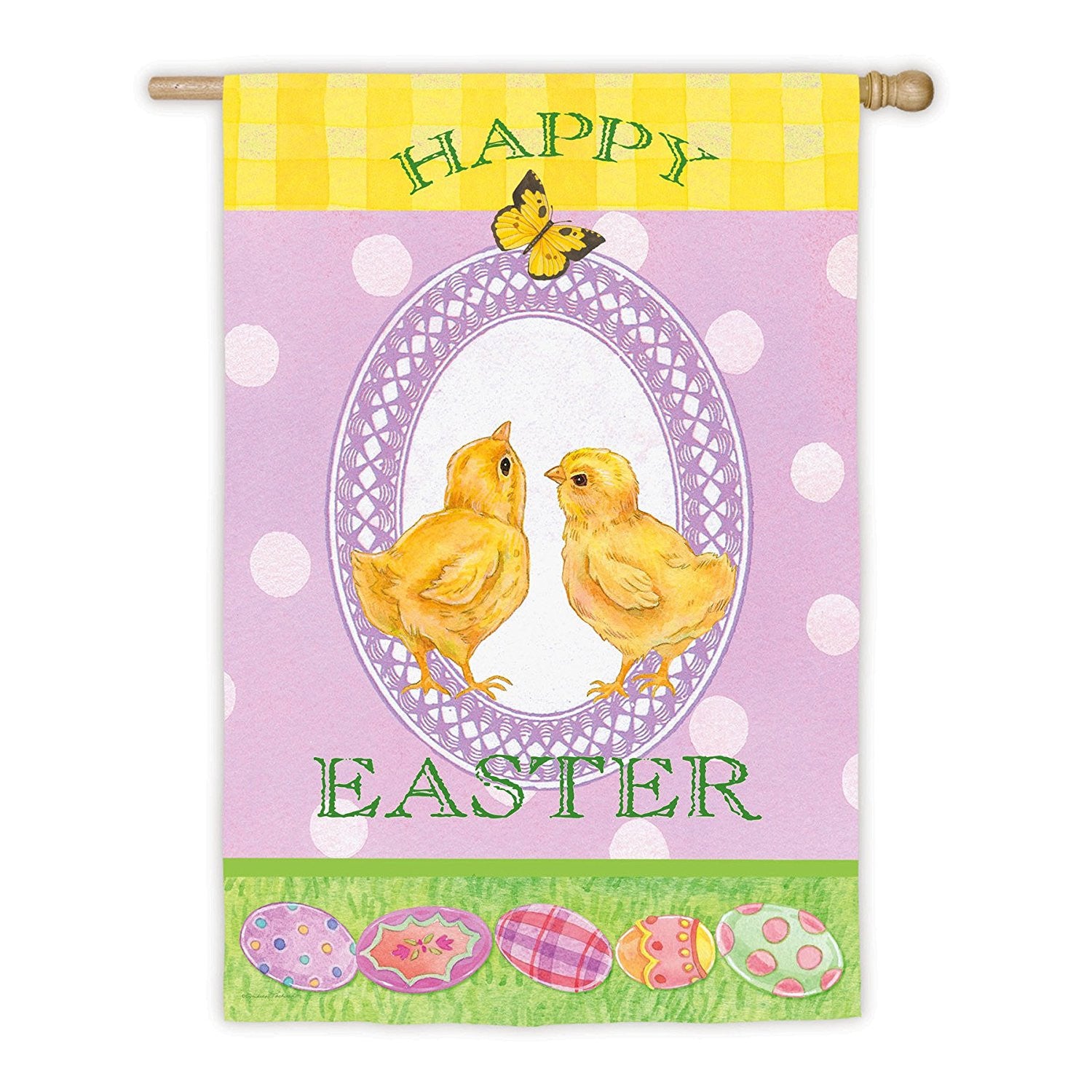 "Happy Easter-Baby Chicks" Flag